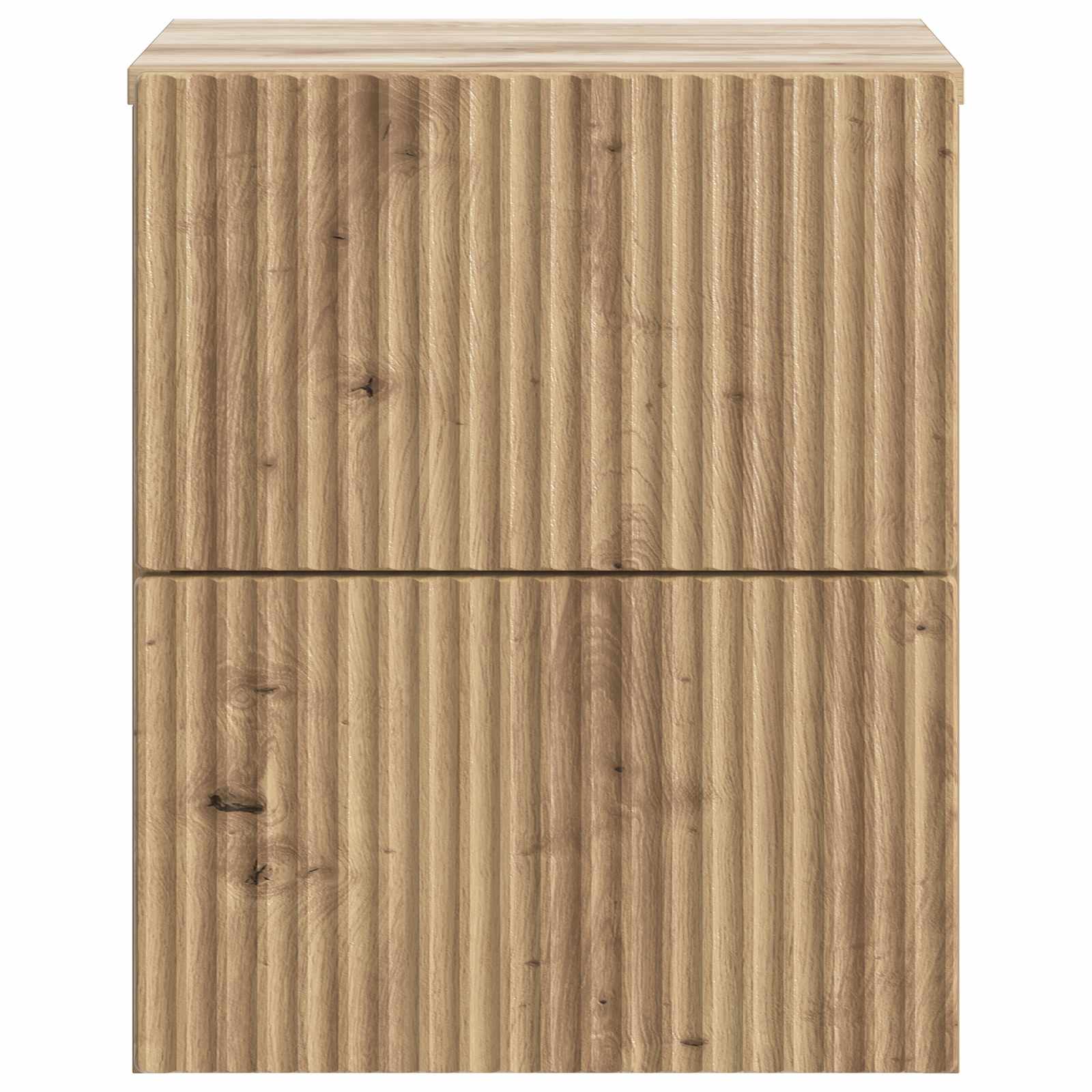 Mobiletto da notte a muro con cassetto 2 pcs Rovere Artigianale | homemem39