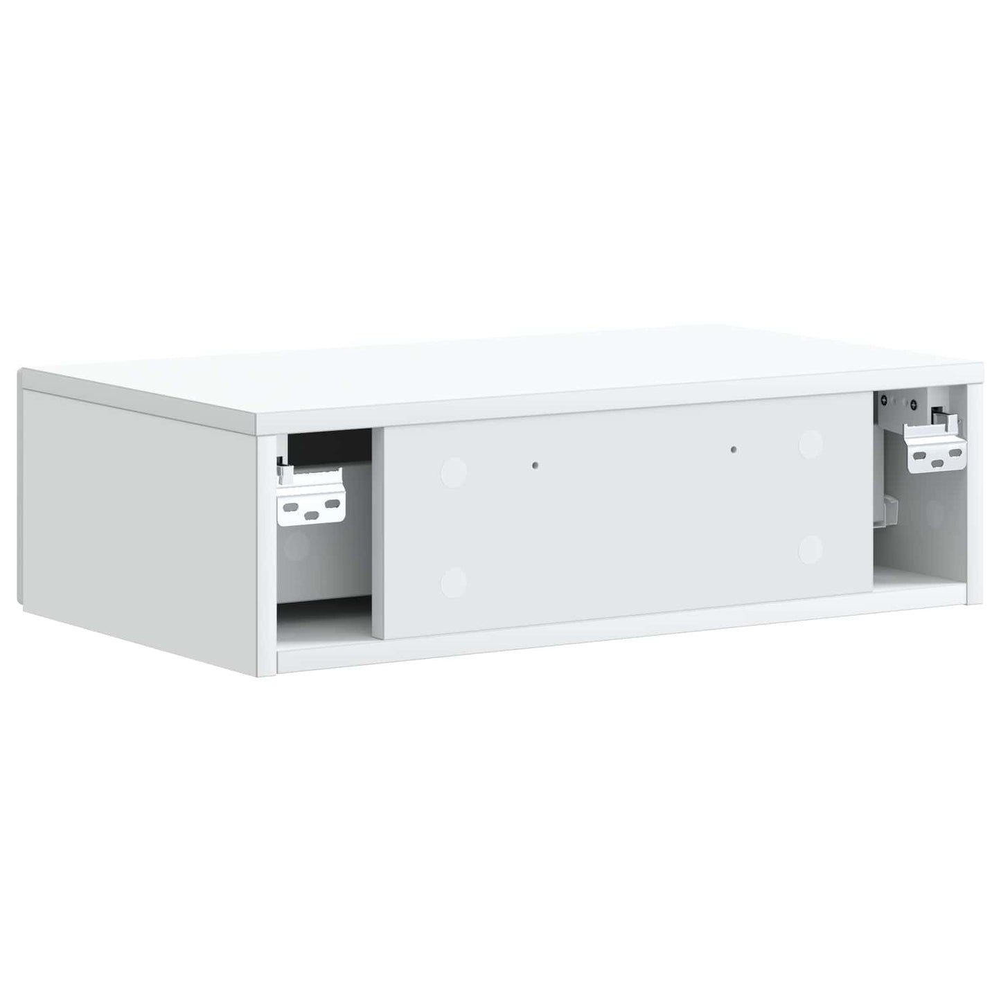 Tavolino da Parete Laterale Bianco 59 x 34,5 x 17 cm | homemem39
