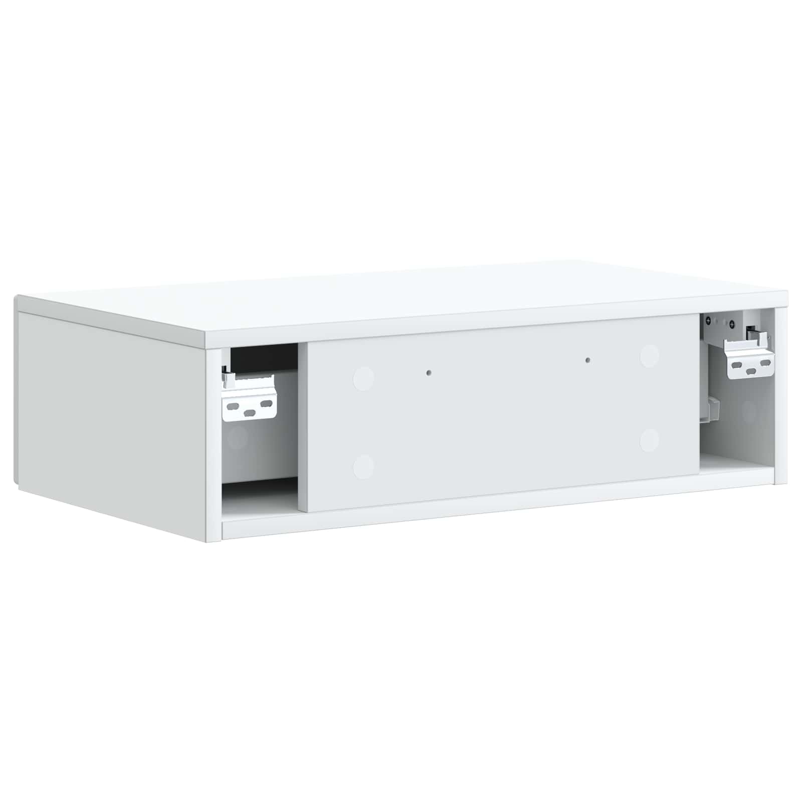 Tavolino da Parete Laterale Bianco 59 x 34,5 x 17 cm | homemem39
