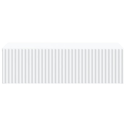Tavolino da Parete Laterale Bianco 59 x 34,5 x 17 cm | homemem39