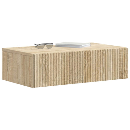 Tavolino da Parete Laterale Rovere Sonoma 59 x 34,5 x 17 cm | homemem39