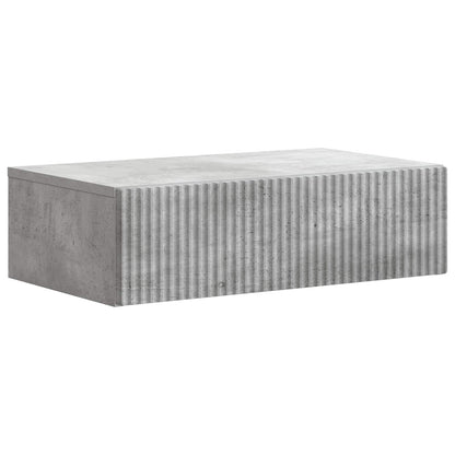 Tavolino da Parete Laterale Grigio Cemento 59 x 34,5 x 17 cm | homemem39