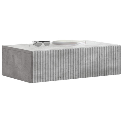 Tavolino da Parete Laterale Grigio Cemento 59 x 34,5 x 17 cm | homemem39