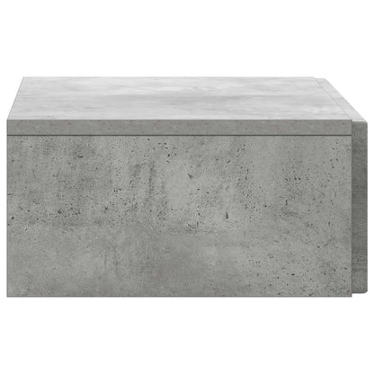 Tavolino da Parete Laterale Grigio Cemento 59 x 34,5 x 17 cm | homemem39