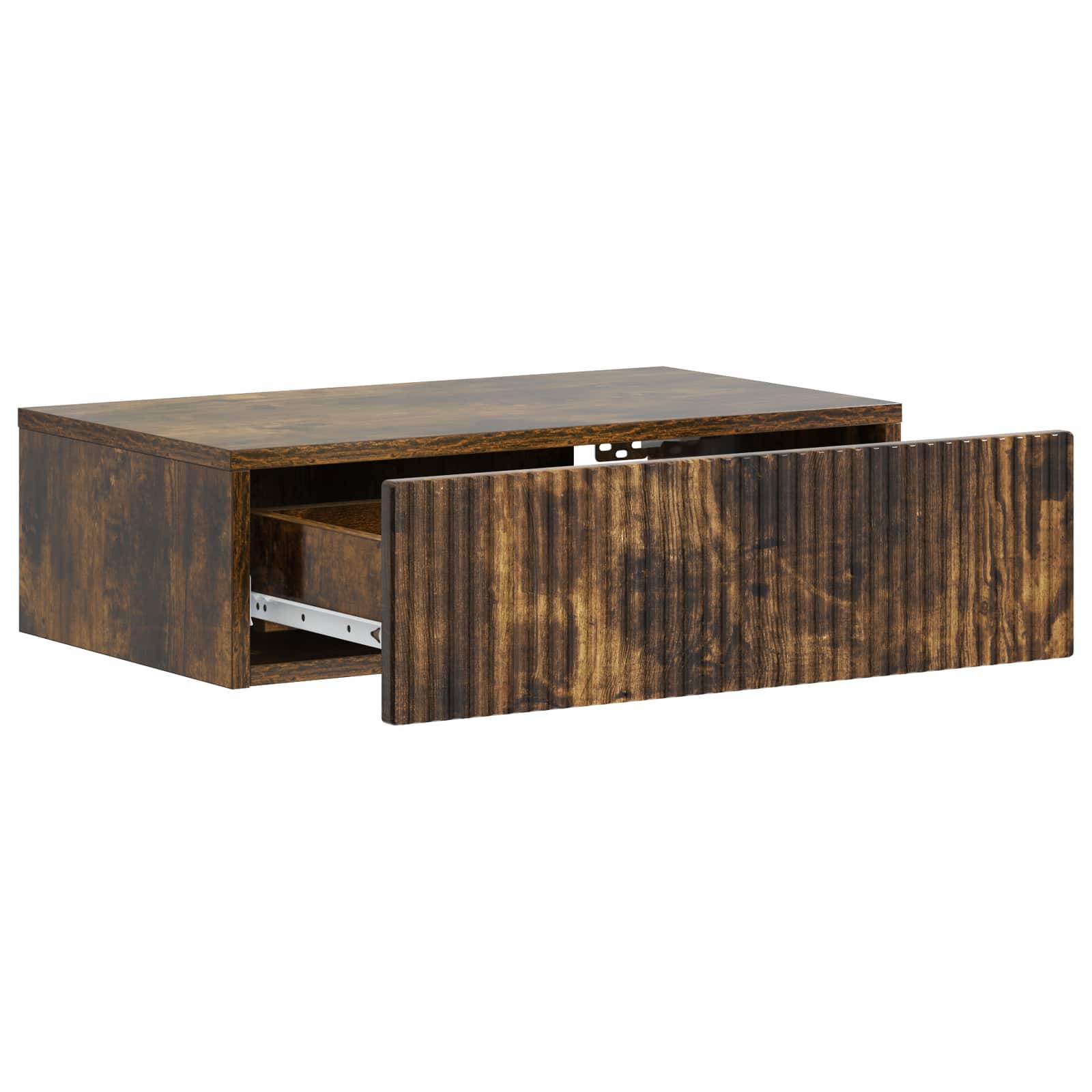 Tavolino da Parete Laterale Rovere Fumo 59 x 34,5 x 17 cm | homemem39