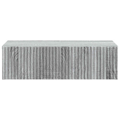 Tavolino da Parete Laterale Grigio Sonoma 59 x 34,5 x 17 cm | homemem39