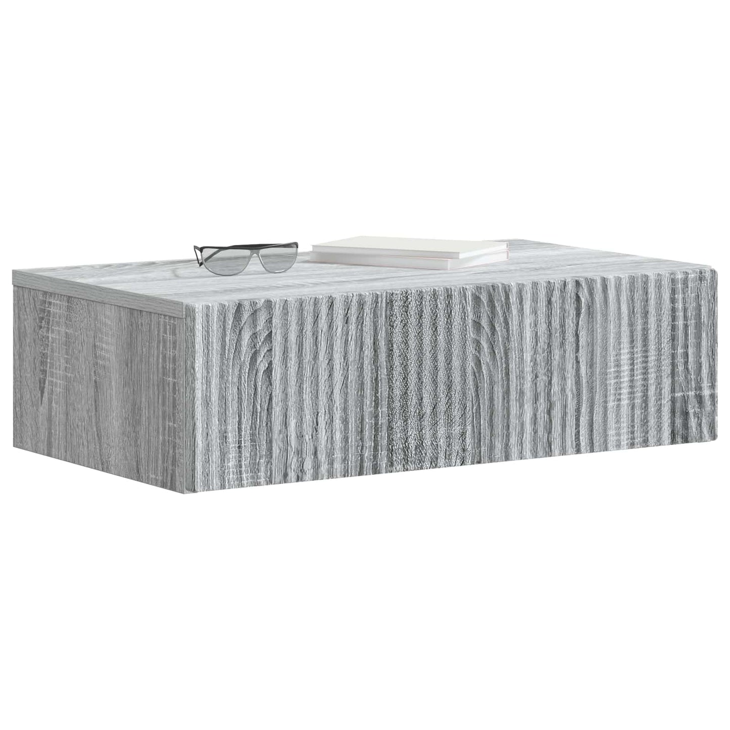Tavolino da Parete Laterale Grigio Sonoma 59 x 34,5 x 17 cm | homemem39