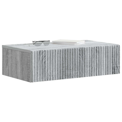 Tavolino da Parete Laterale Grigio Sonoma 59 x 34,5 x 17 cm | homemem39