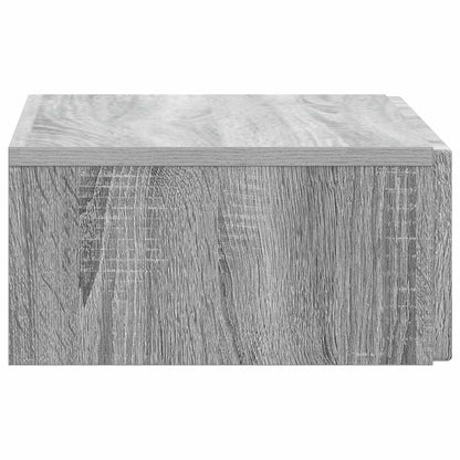 Tavolino da Parete Laterale Grigio Sonoma 59 x 34,5 x 17 cm | homemem39