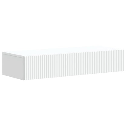 Tavolino da Parete Laterale Bianco 87,5 x 34,5 x 17 cm | homemem39
