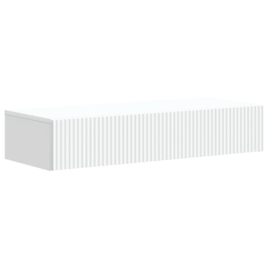 Tavolino da Parete Laterale Bianco 87,5 x 34,5 x 17 cm | homemem39