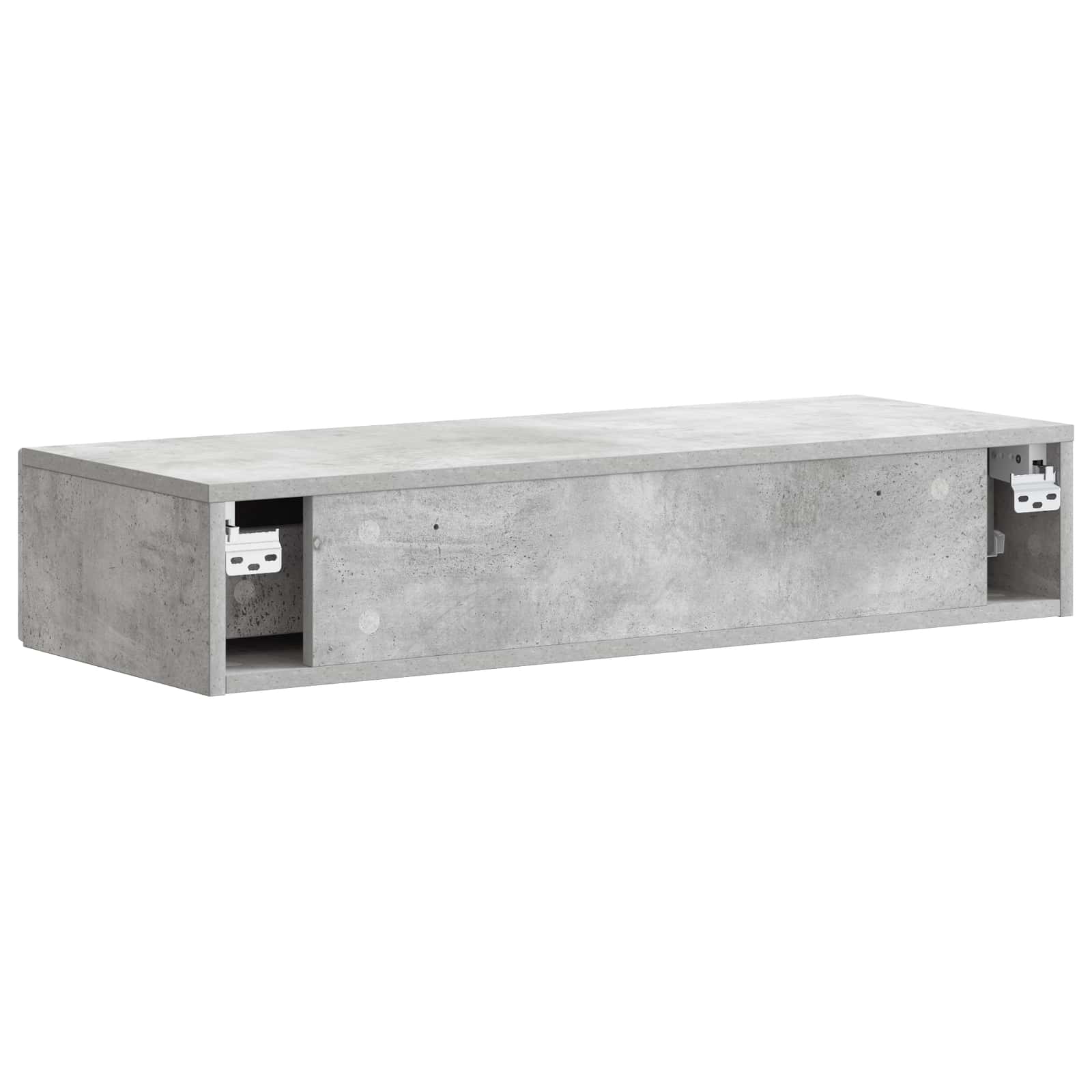 Tavolino da Parete Laterale Grigio Cemento 87,5 x 34,5 x 17 cm | homemem39