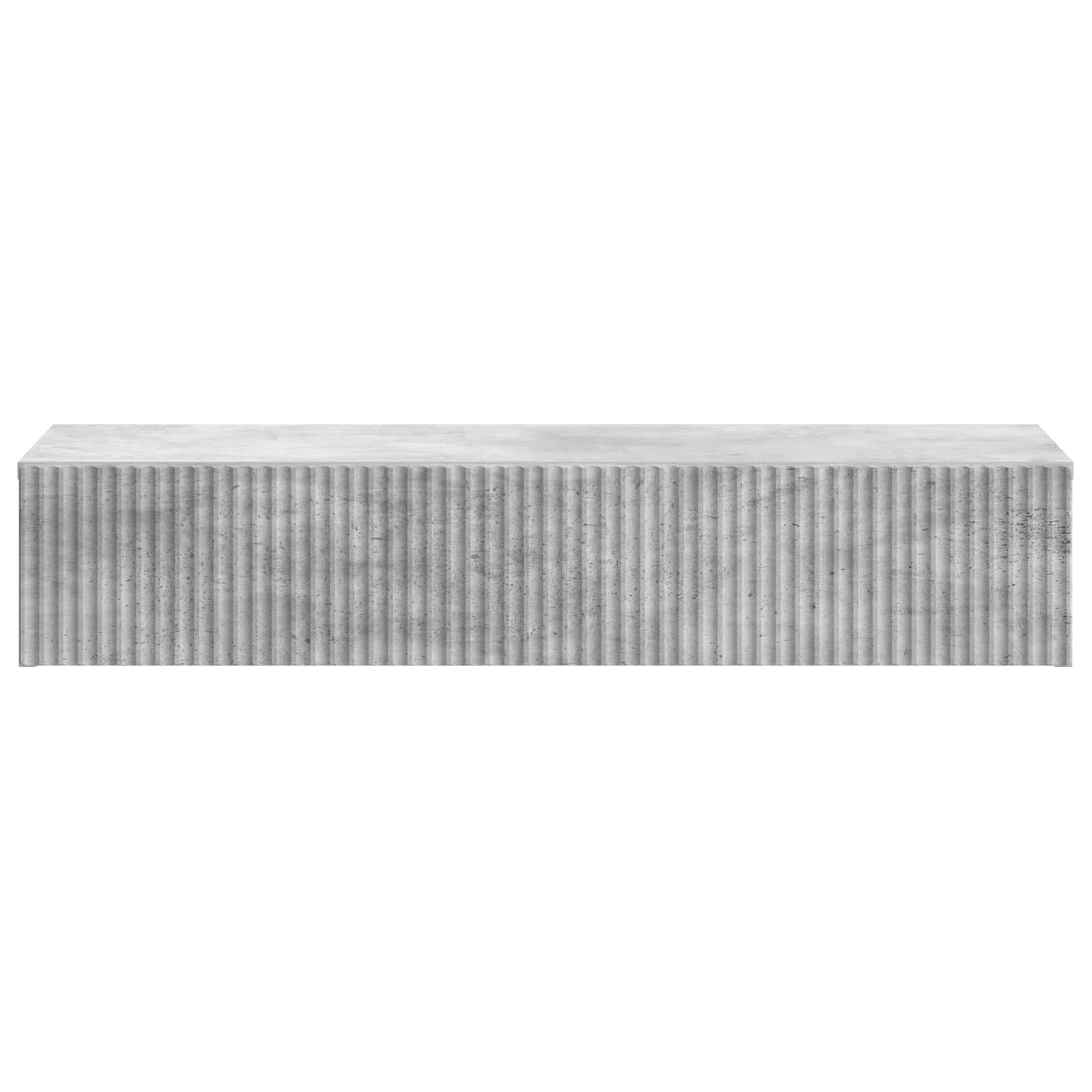Tavolino da Parete Laterale Grigio Cemento 87,5 x 34,5 x 17 cm | homemem39
