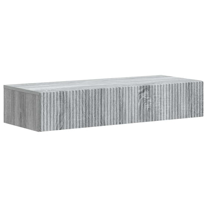 Tavolino da Parete Laterale Grigio Sonoma 87,5 x 34,5 x 17 cm | homemem39