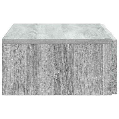 Tavolino da Parete Laterale Grigio Sonoma 87,5 x 34,5 x 17 cm | homemem39