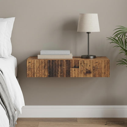 Tavolino da Parete Laterale 87,5 x 34,5 x 17 cm Legno antico - homemem39