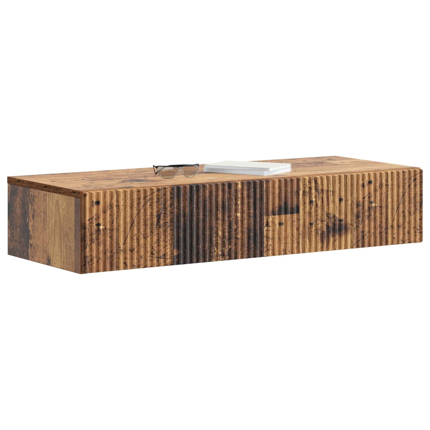 Tavolino da Parete Laterale 87,5 x 34,5 x 17 cm Legno antico - homemem39