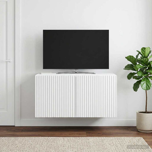 Mobile Porta TV da Muro Bianco 59,5 x 41 x 30 cm | homemem39