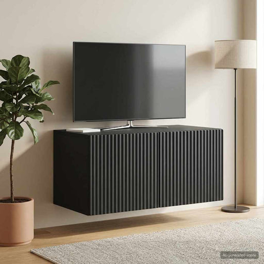 Mobile Porta TV da Muro 59,5 x 41 x 30 cm Nero