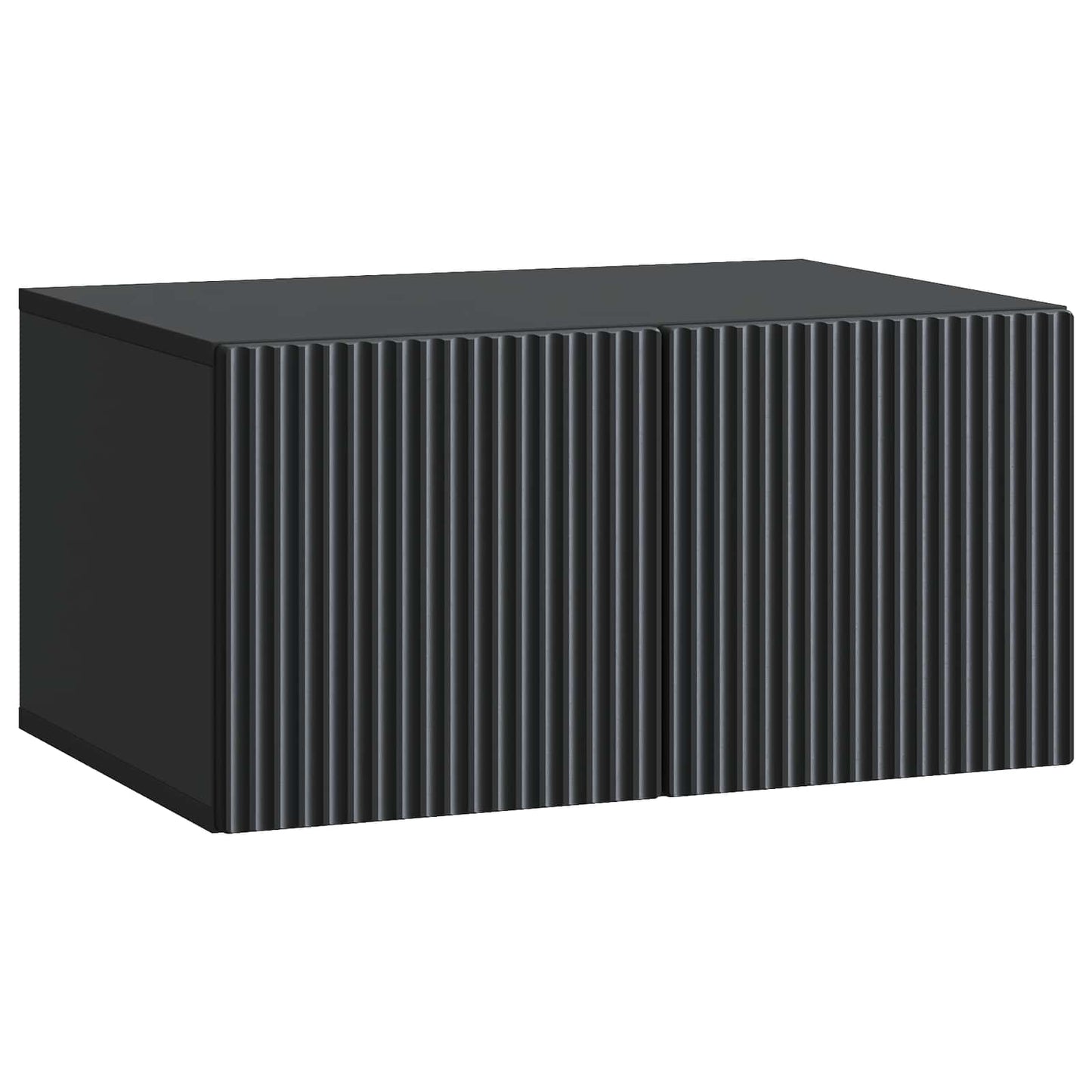 Mobile Porta TV da Muro Nero 59,5 x 41 x 30 cm | homemem39