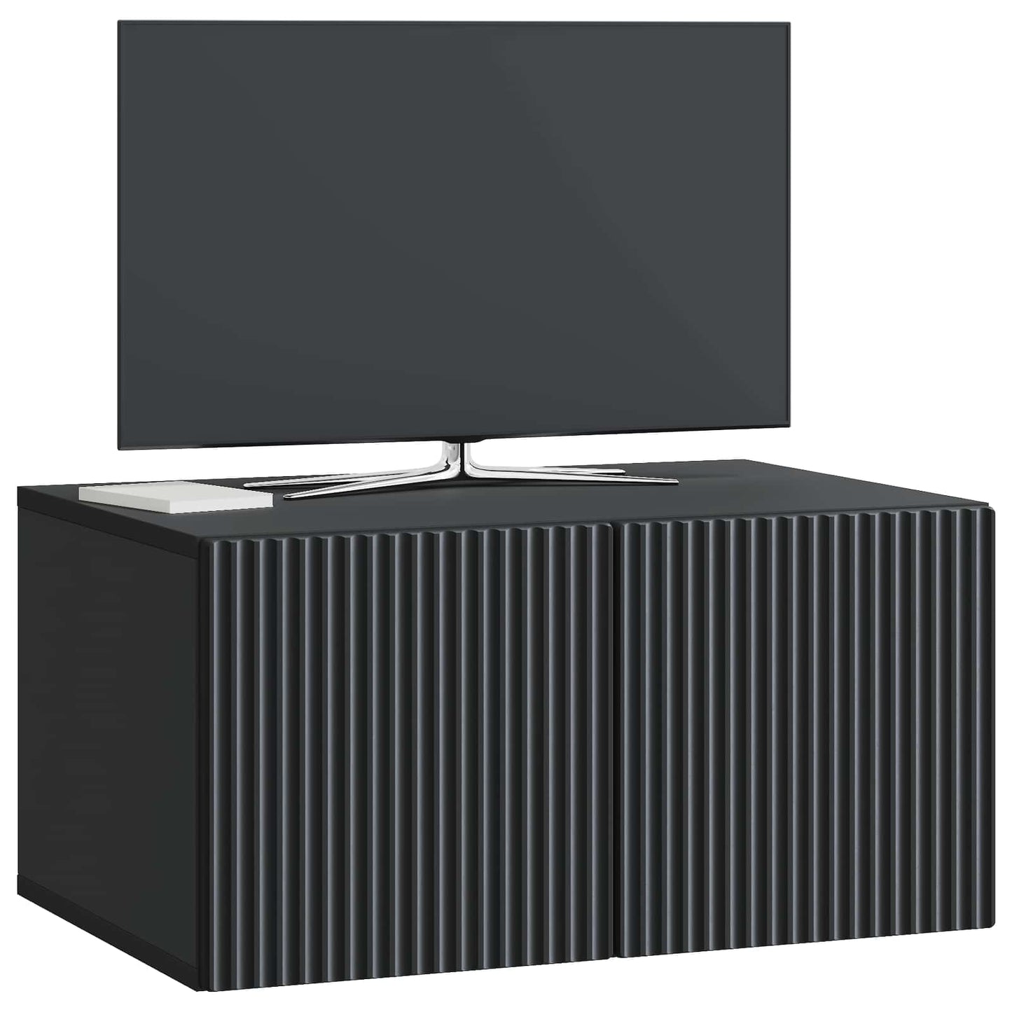 Mobile Porta TV da Muro Nero 59,5 x 41 x 30 cm | homemem39