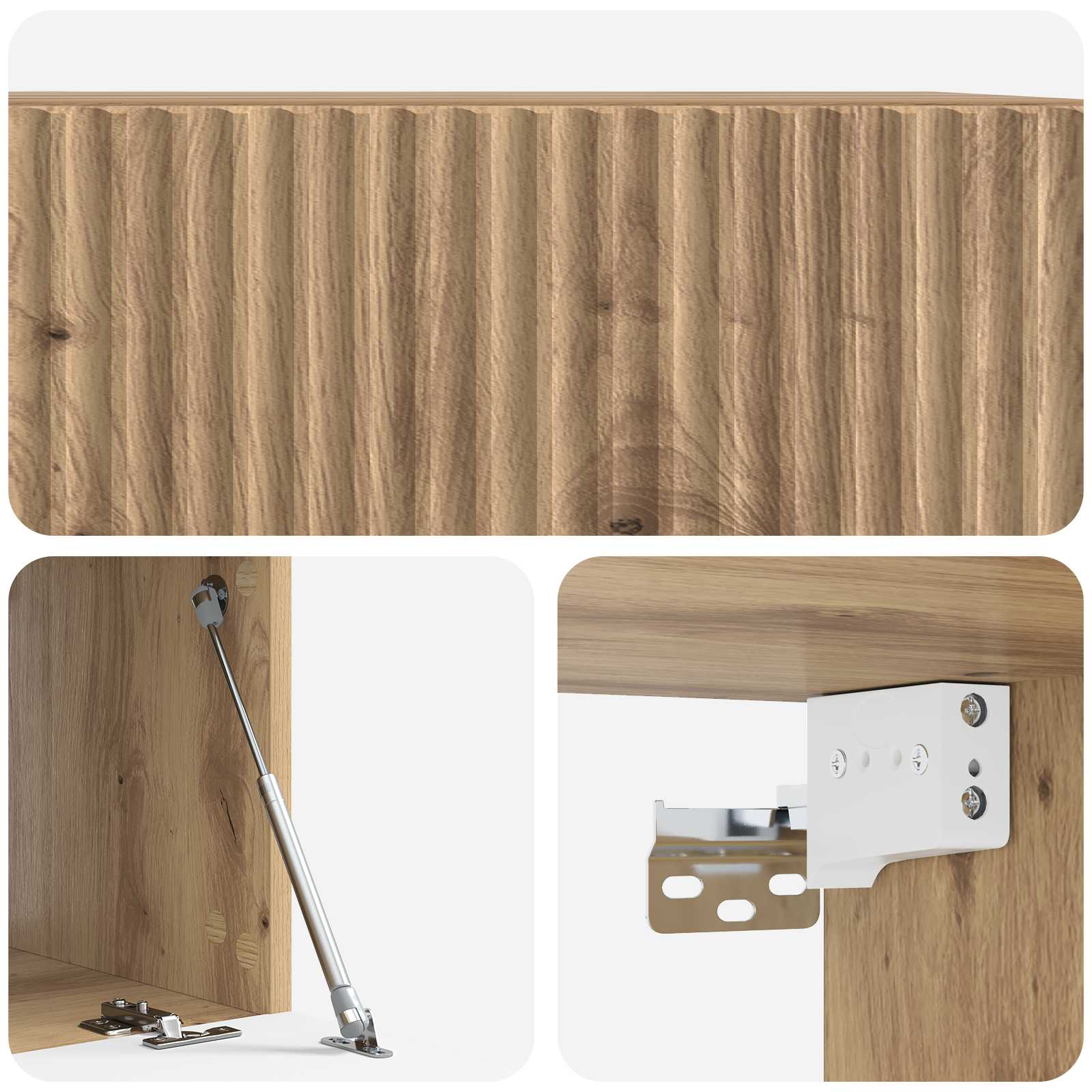 Mobile Porta TV da Muro Rovere Artigianale 59,5 x 41 x 30 cm | homemem39