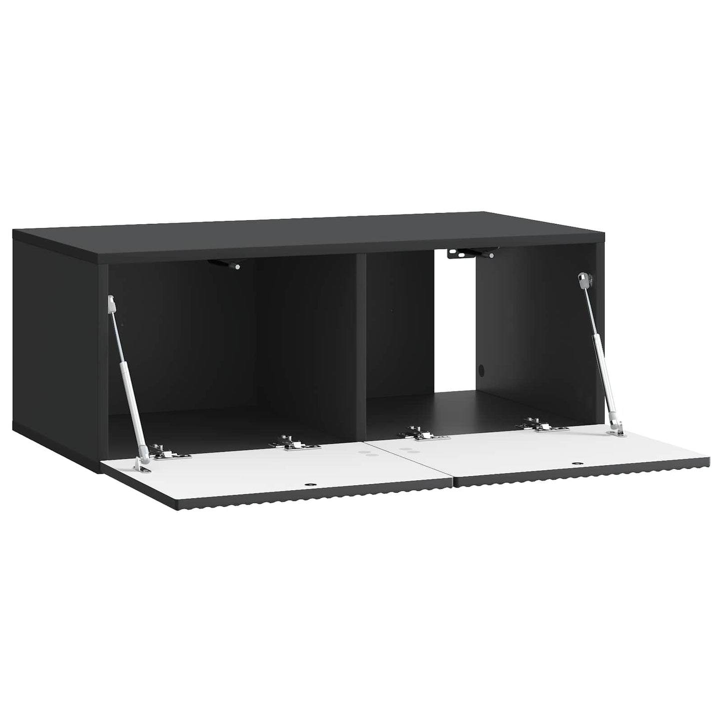 Mobile Porta TV da Muro Nero 78,5 x 41 x 30 cm