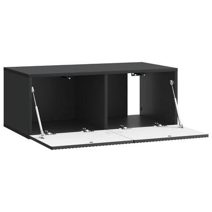 Mobile Porta TV da Muro Nero 78,5 x 41 x 30 cm
