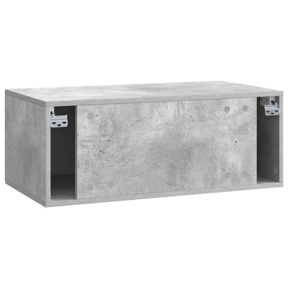 Mobile Porta TV da Muro Grigio Cemento 78,5 x 41 x 30 cm
