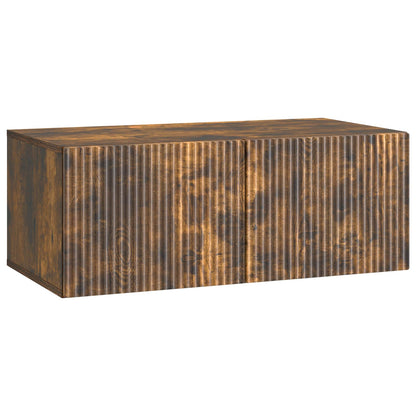 Mobile Porta TV da Muro Rovere Fumo 78,5 x 41 x 30 cm
