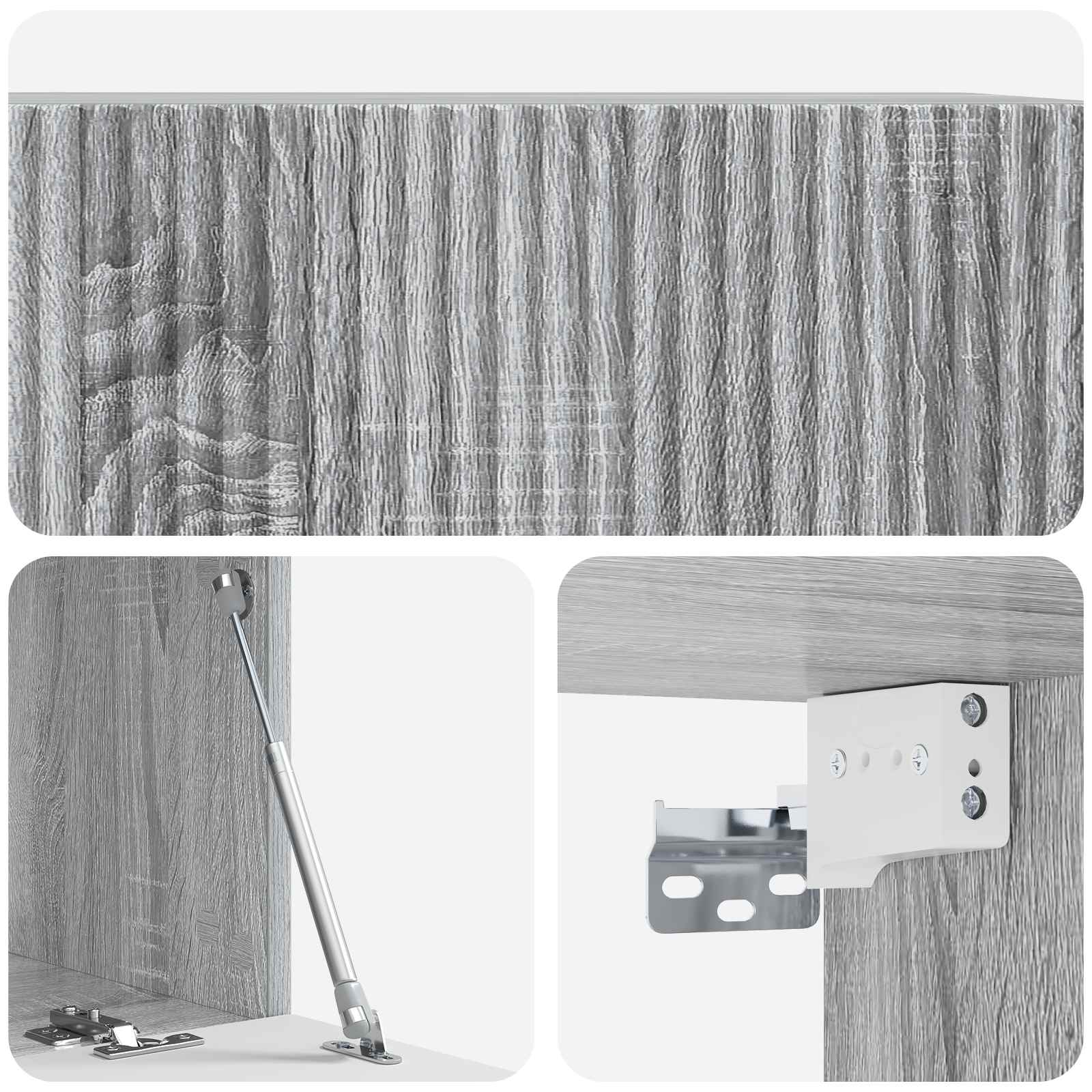 Mobile Porta TV da Muro Grigio Sonoma 78,5 x 41 x 30 cm | homemem39