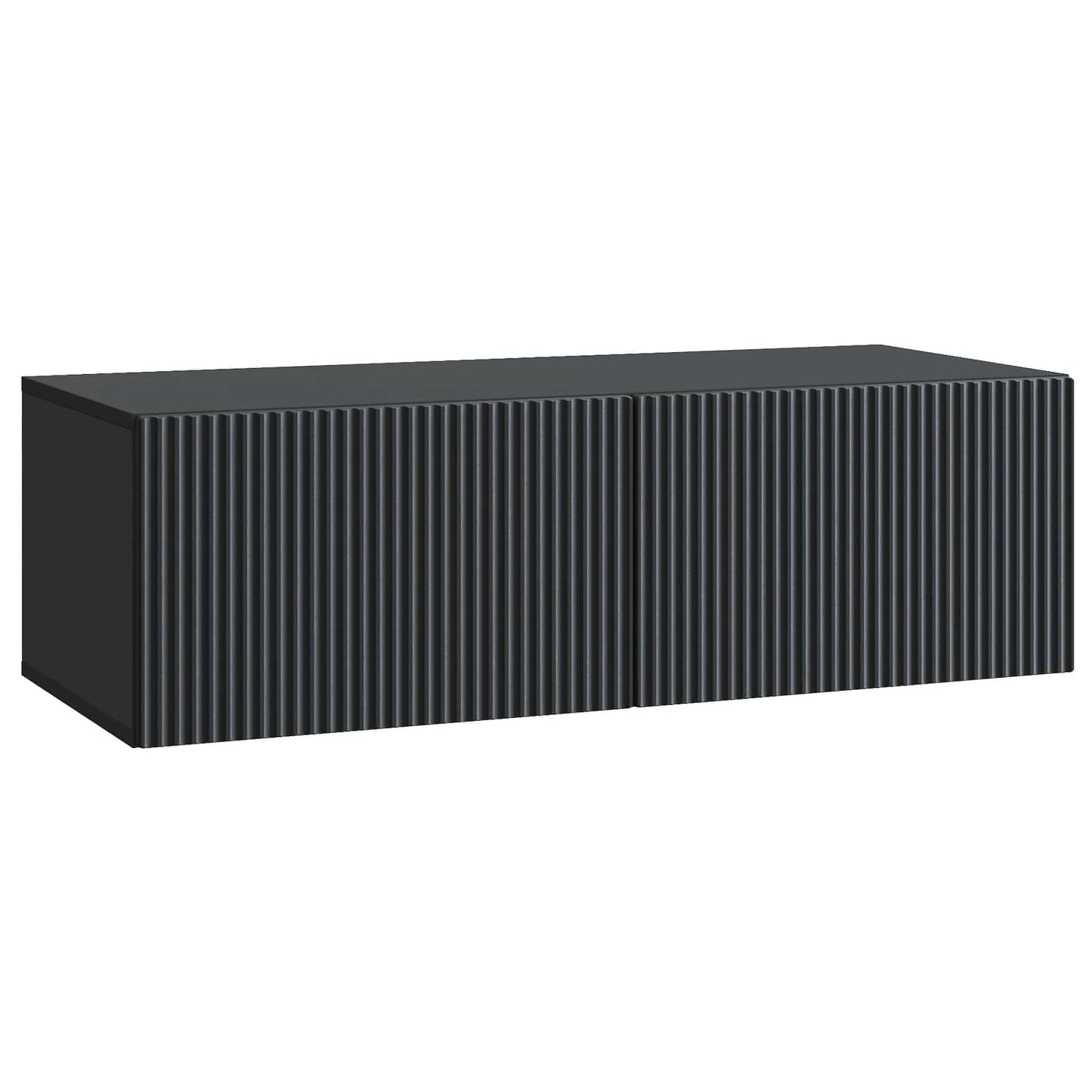 Mobile Porta TV da Muro Montaggio a parete Nero 98 x 41 x 30 cm | homemem39