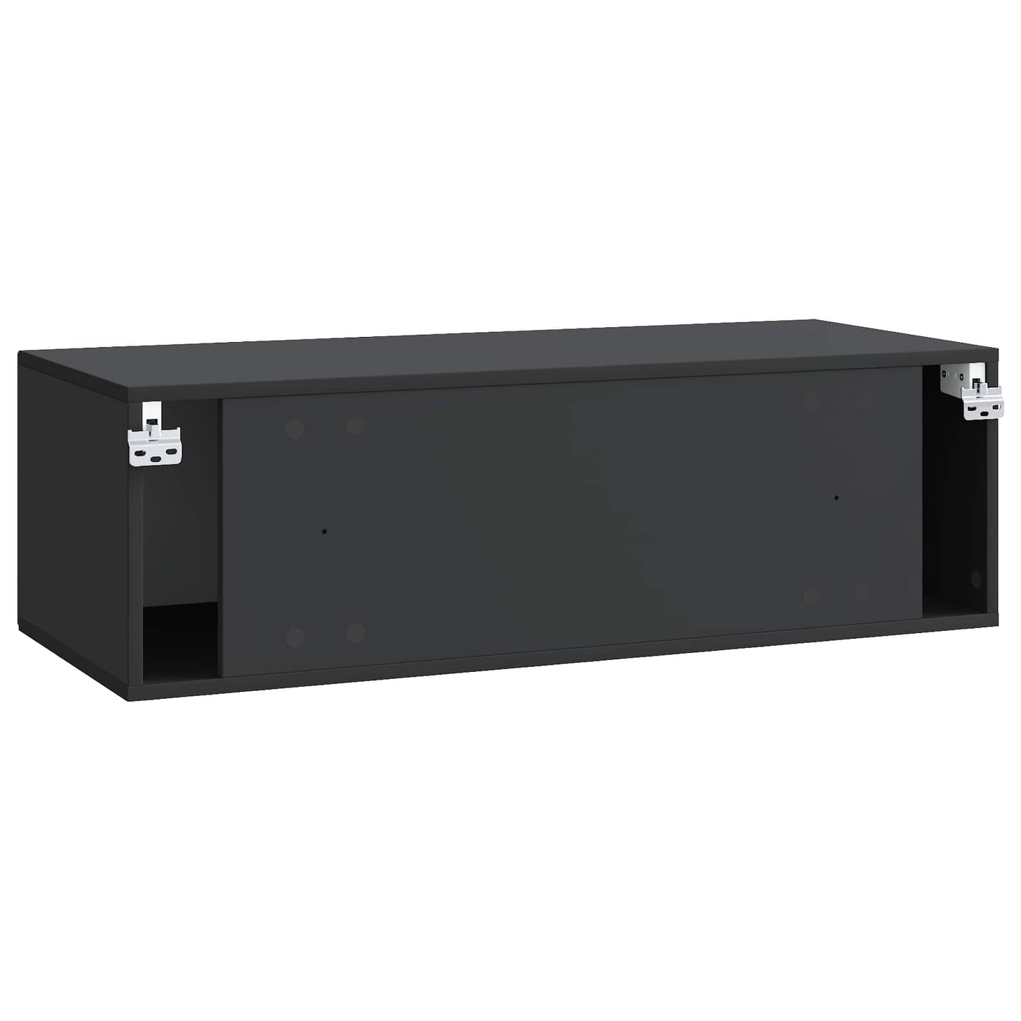 Mobile Porta TV da Muro Montaggio a parete Nero 98 x 41 x 30 cm | homemem39