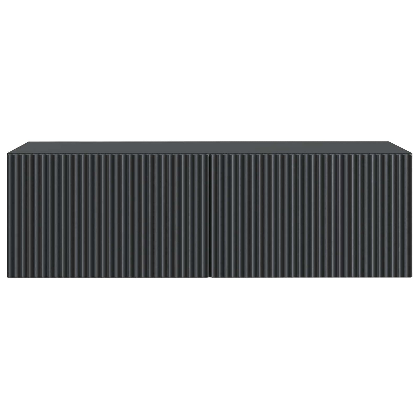 Mobile Porta TV da Muro Montaggio a parete Nero 98 x 41 x 30 cm | homemem39