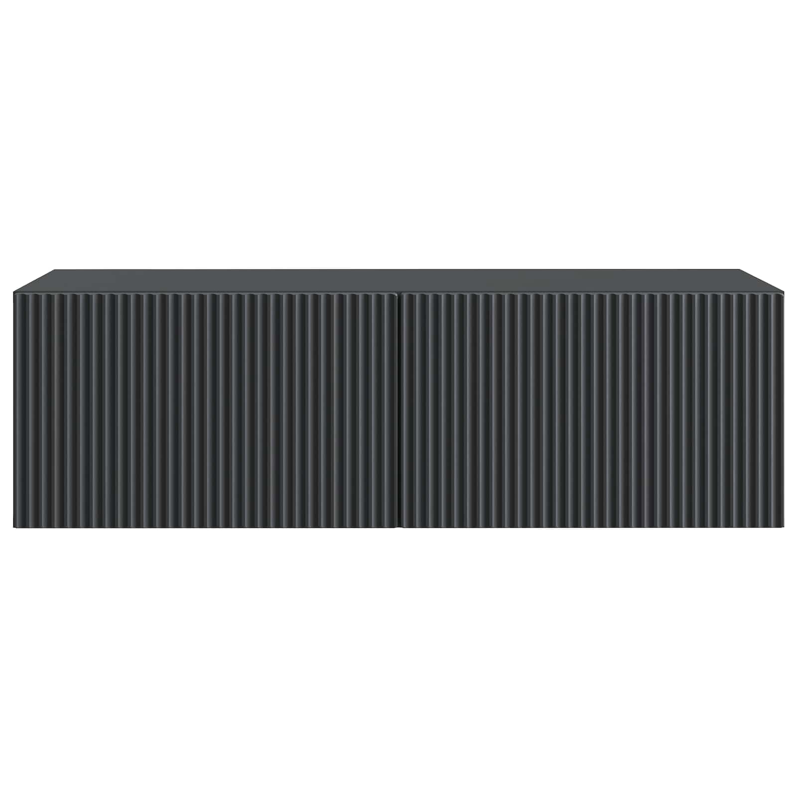Mobile Porta TV da Muro Montaggio a parete Nero 98 x 41 x 30 cm | homemem39