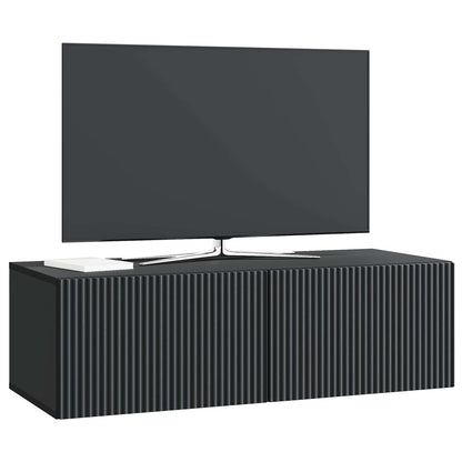 Mobile Porta TV da Muro Montaggio a parete Nero 98 x 41 x 30 cm | homemem39