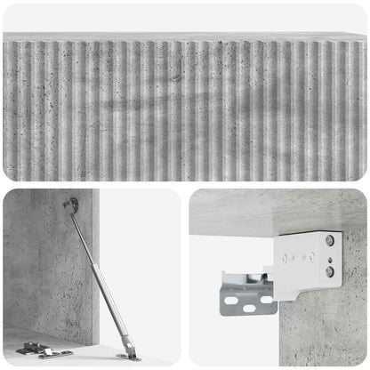 Mobile Porta TV da Muro Grigio Cemento 98 x 41 x 30 cm