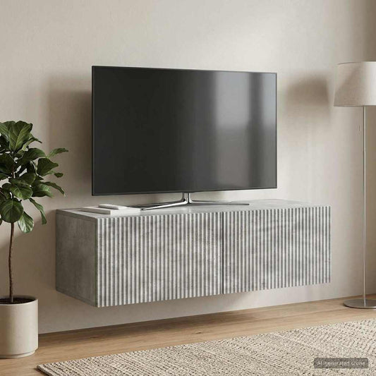 Mobile Porta TV da Muro Grigio Cemento 98 x 41 x 30 cm
