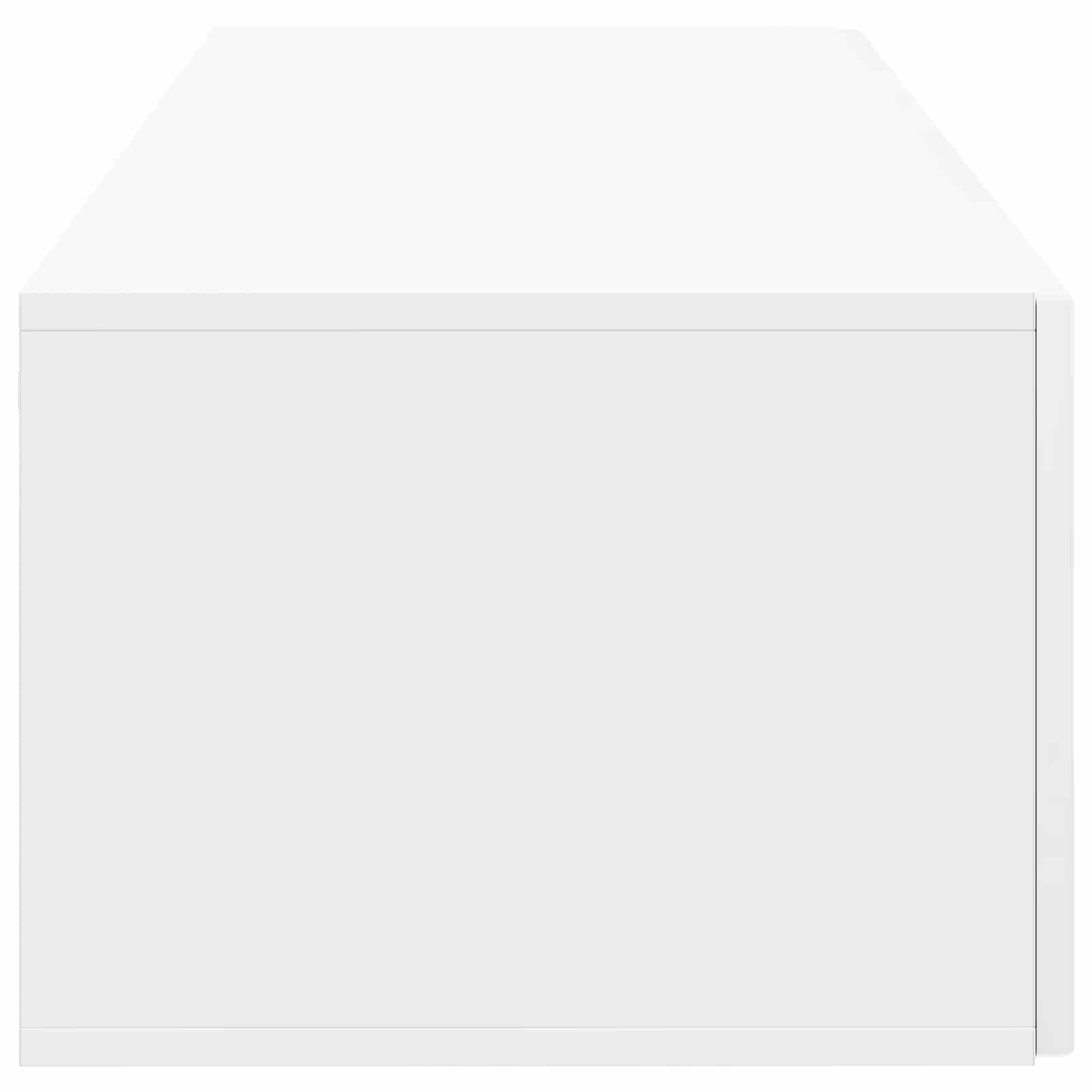 Mobile Porta TV da Muro Bianco Lucido 98 x 41 x 30 cm | homemem39