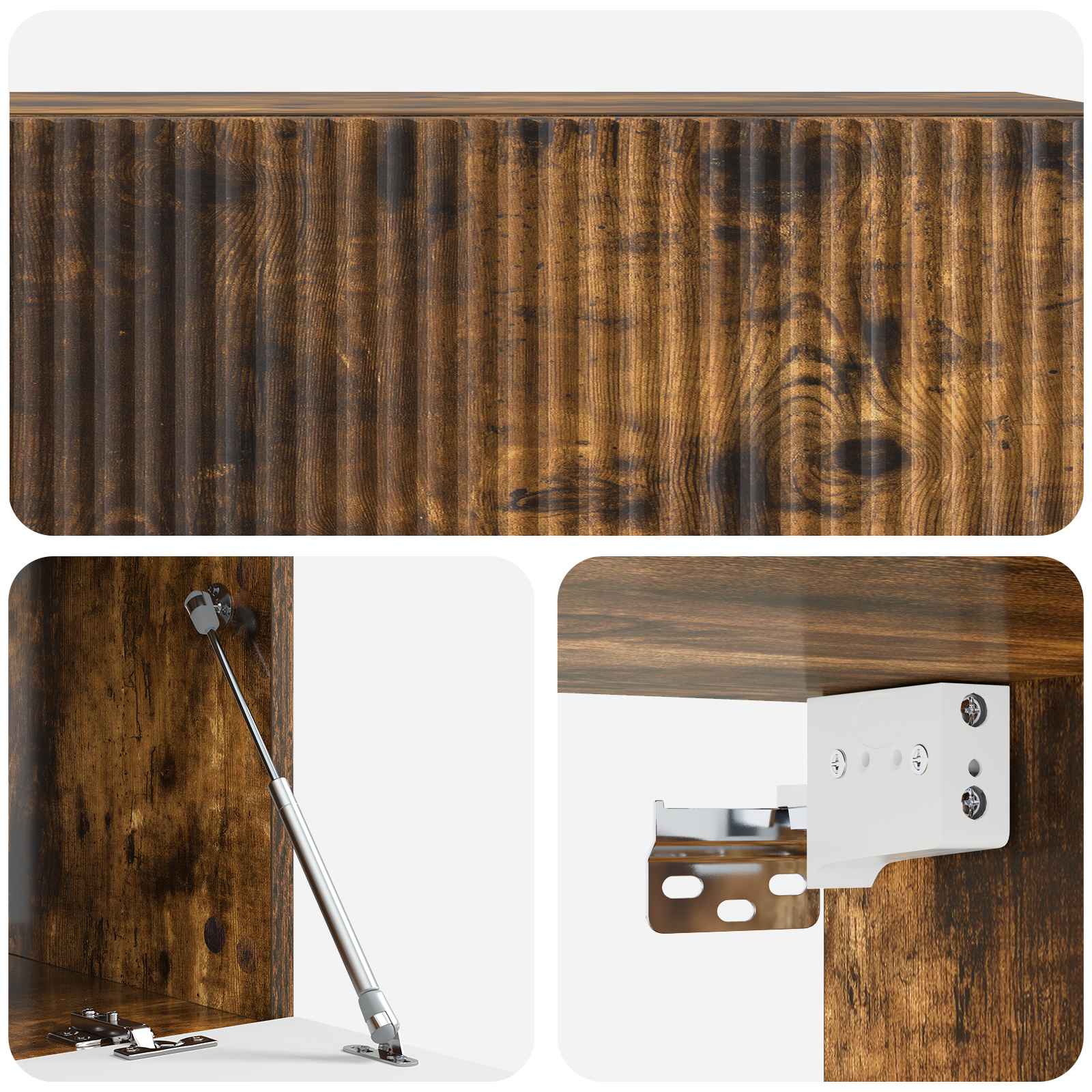 Mobile Porta TV da Muro Rovere Fumo 98 x 41 x 30 cm | homemem39