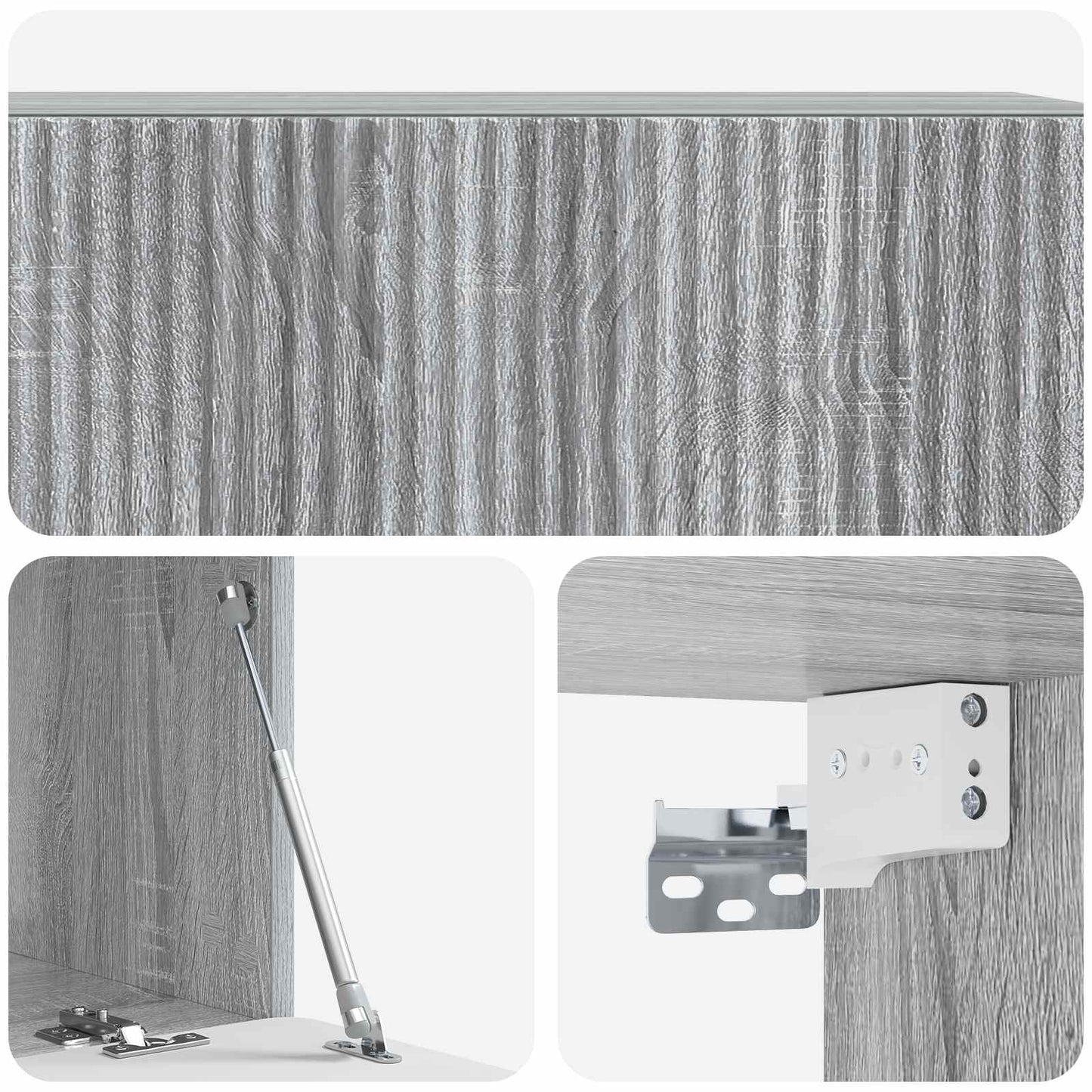 Mobile Porta TV da Muro Grigio Sonoma 98 x 41 x 30 cm | homemem39