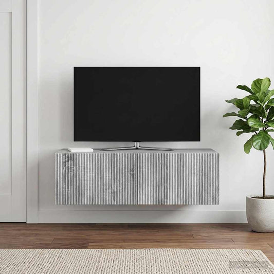 Mobile Porta TV da Muro 98 x 41 x 30 cm Grigio Sonoma