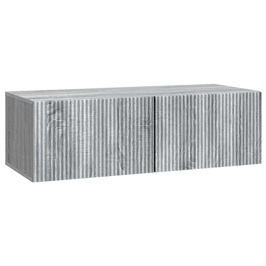 Mobile Porta TV da Muro Grigio Sonoma 98 x 41 x 30 cm