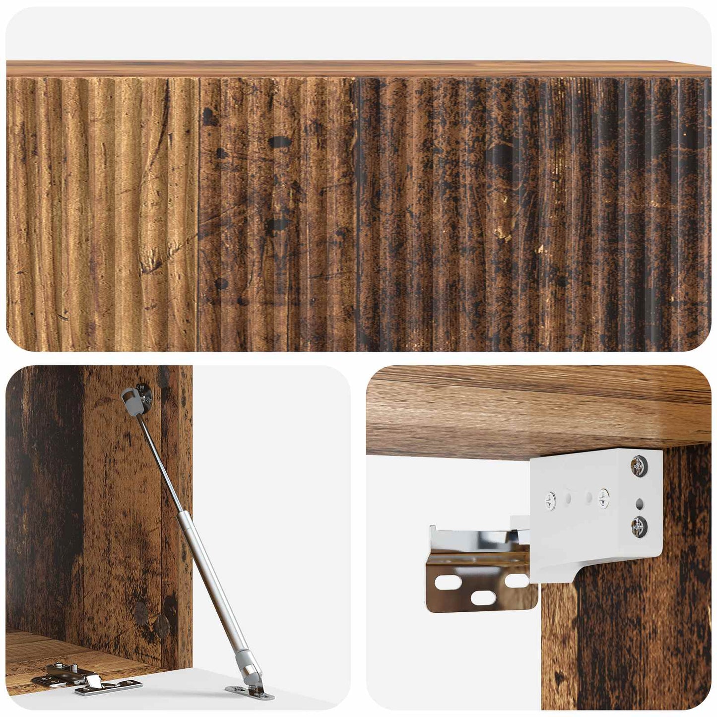 Mobile Porta TV da Muro Legno antico 98 x 41 x 30 cm