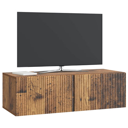 Mobile Porta TV da Muro Legno antico 98 x 41 x 30 cm