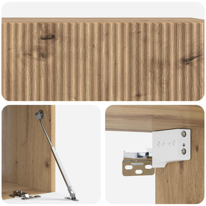 Mobile Porta TV da Muro Rovere Artigianale 98 x 41 x 30 cm | homemem39