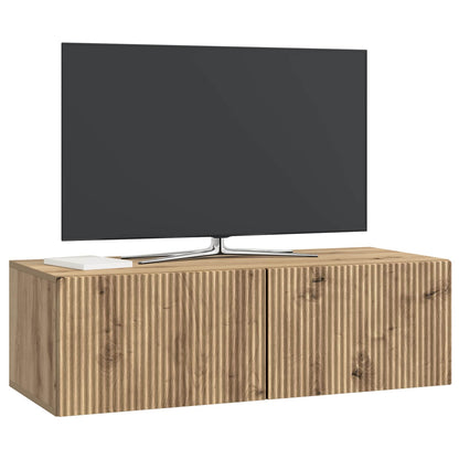 Mobile Porta TV da Muro Rovere Artigianale 98 x 41 x 30 cm | homemem39