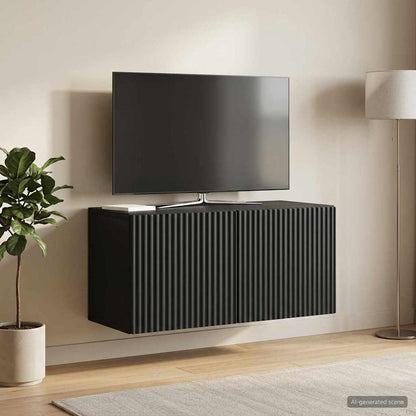 Mobile Porta TV da Muro Nero 59,5 x 31 x 30 cm