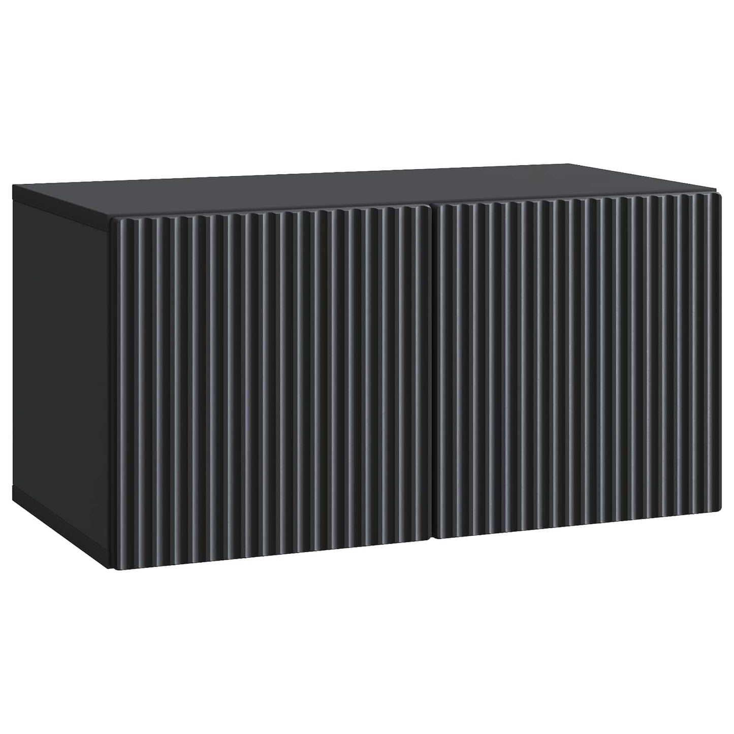 Mobile Porta TV da Muro Nero 59,5 x 31 x 30 cm | homemem39