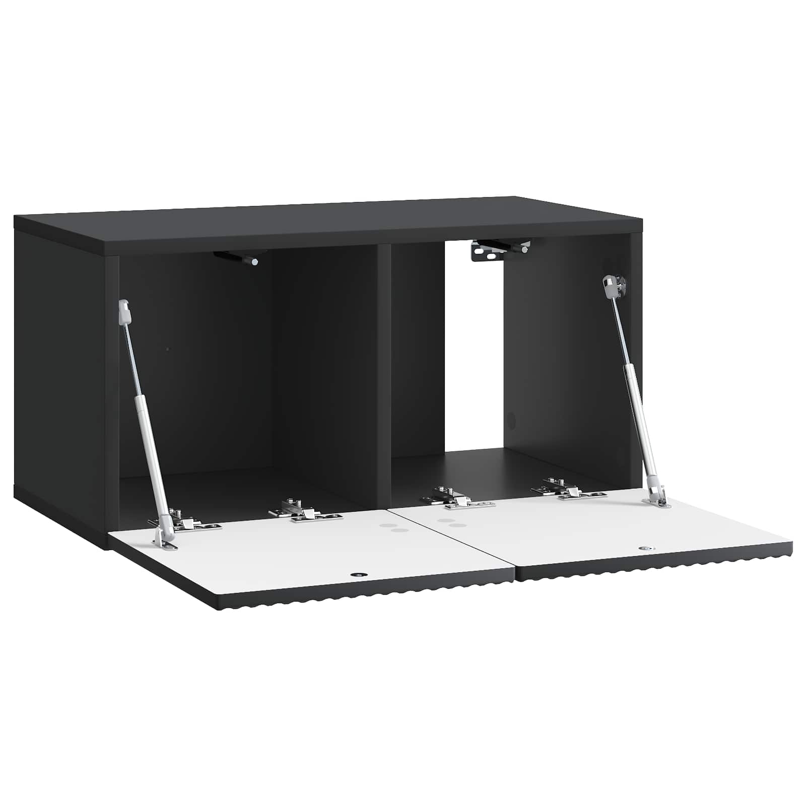 Mobile Porta TV da Muro Nero 59,5 x 31 x 30 cm | homemem39